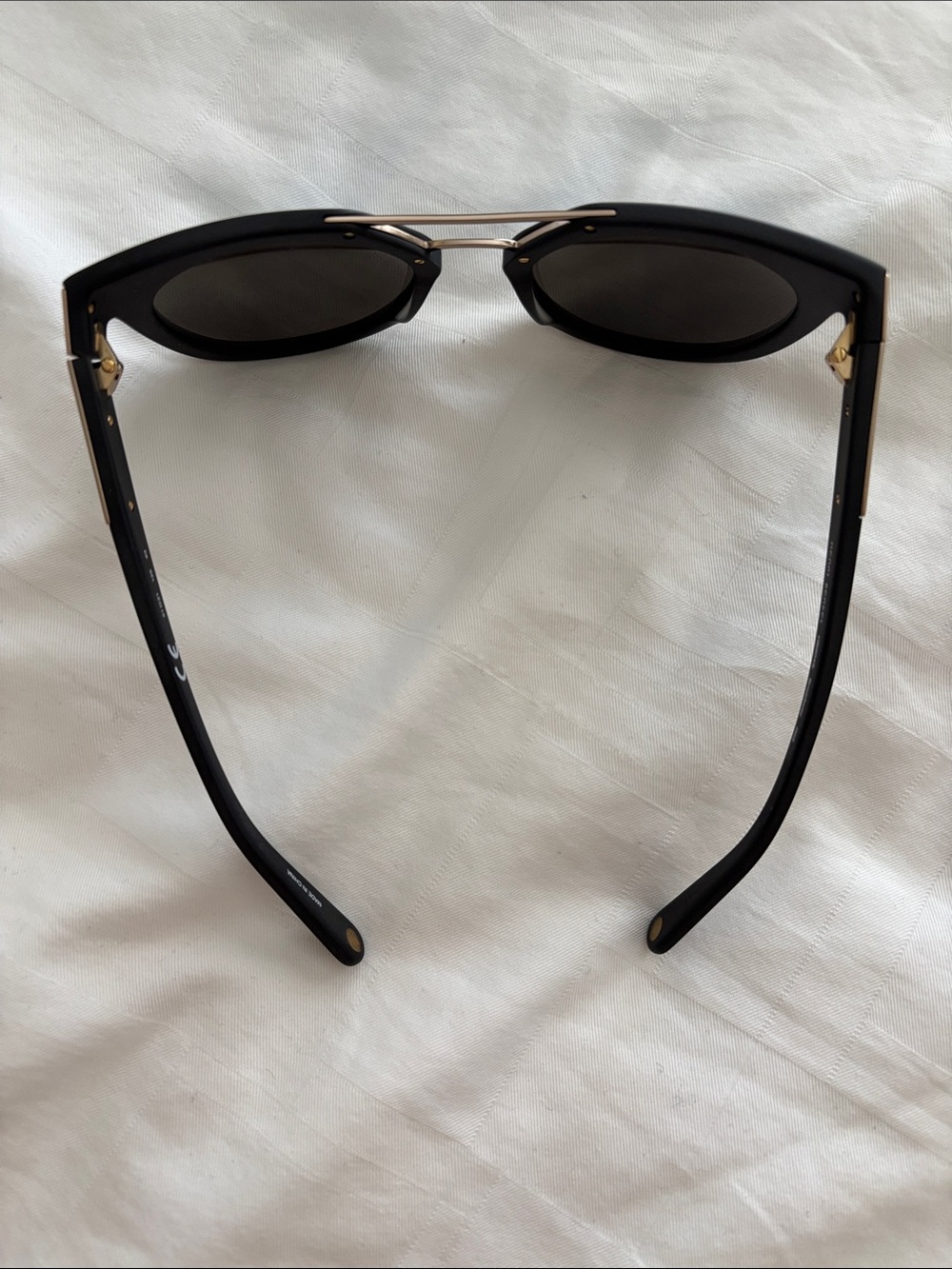 Henri Bendel Broadway Chrome Blue Lens Sunglasses - Picture 4 of 9